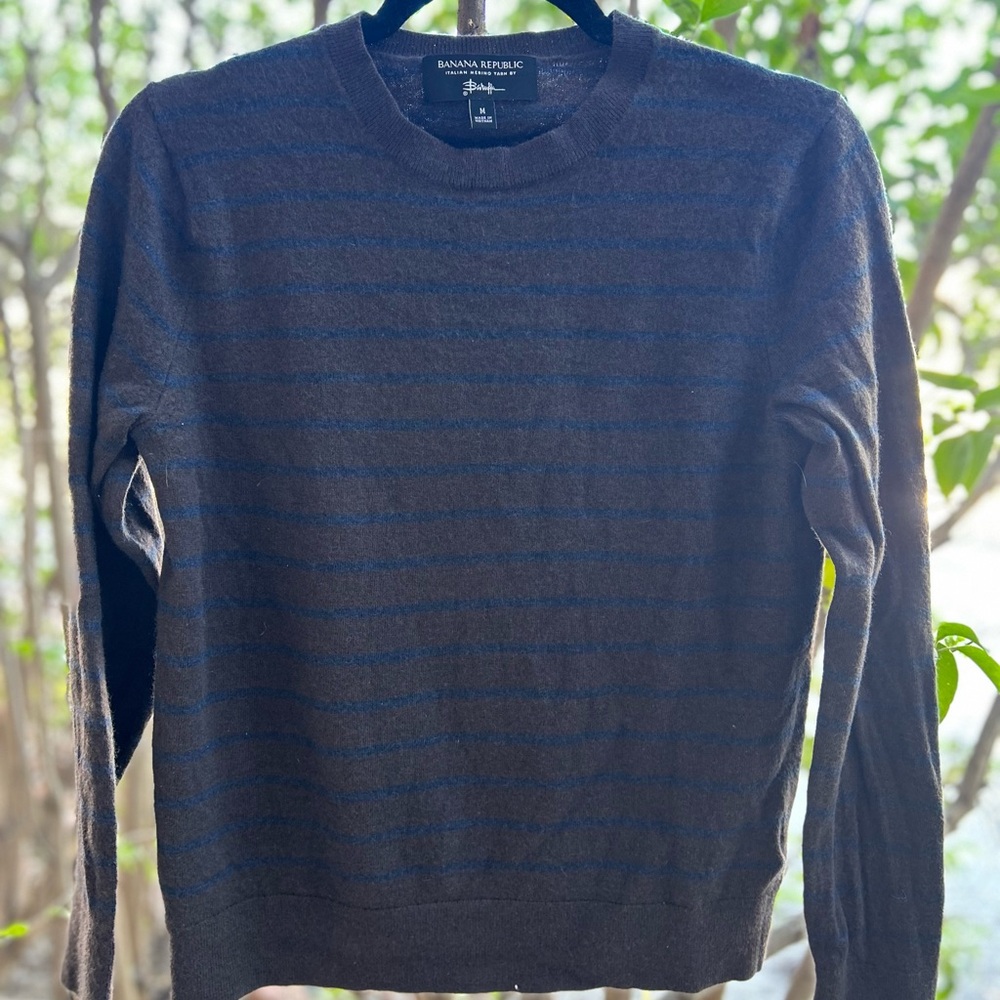 Banana Republic Italian Merino wool unisex crewneck sweater